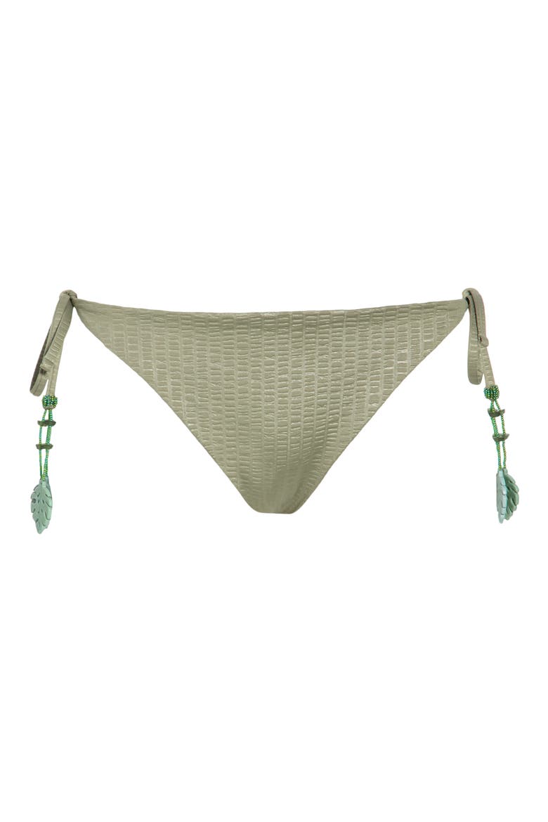 Side Tie Bikini Bottoms, Alternate, color, OLIVINE