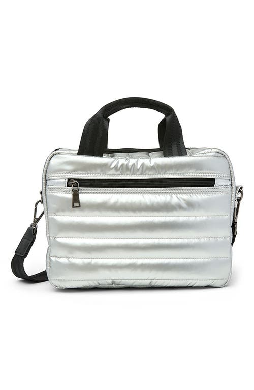 Think Royln Stowaway Travel Bag In Pearl Silver