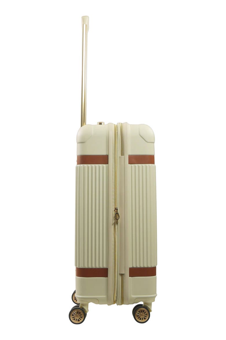26.6" Hardside spinner with stripes, Alternate, color, CREAM