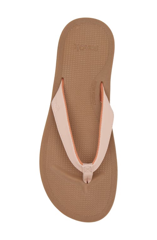 Sanuk Cosmic Shores Water Friendly Flip Flop In Orange