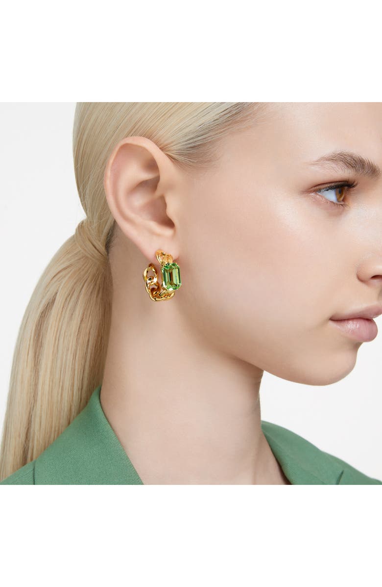 Swarovski Millenia Octagon Cut Crystal Hoop Earrings, Alternate, color, 