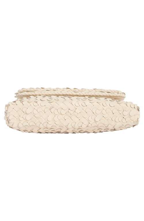 Sam Edelman Bianka Woven Leather East/west Clutch In White