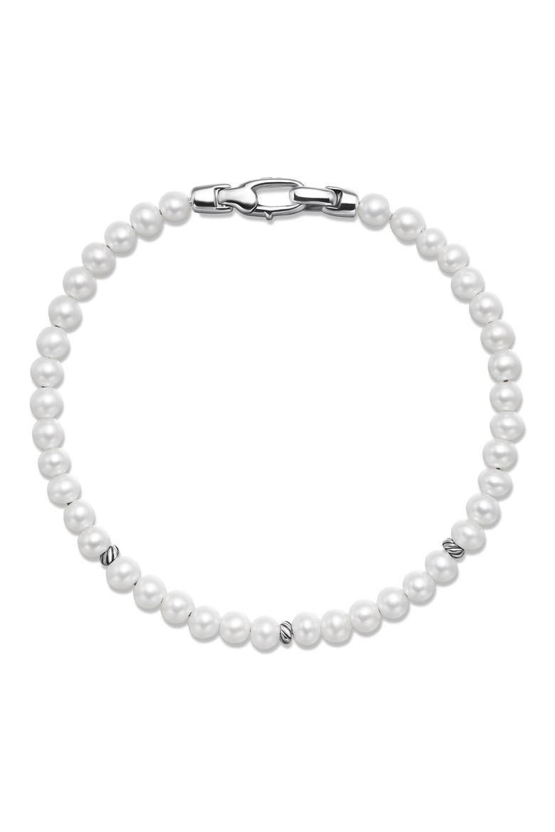 Spiritual Beads Bracelet, Alternate, color, PEARL/ SILVER