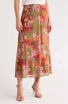 DR2 by Daniel Rainn Floral Mesh Skirt