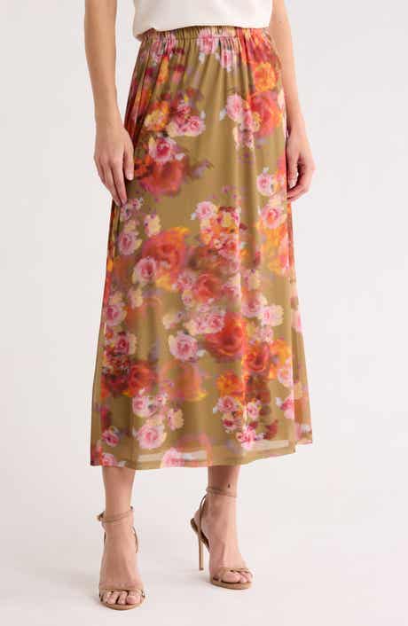 DR2 by Daniel Rainn Floral Mesh Skirt