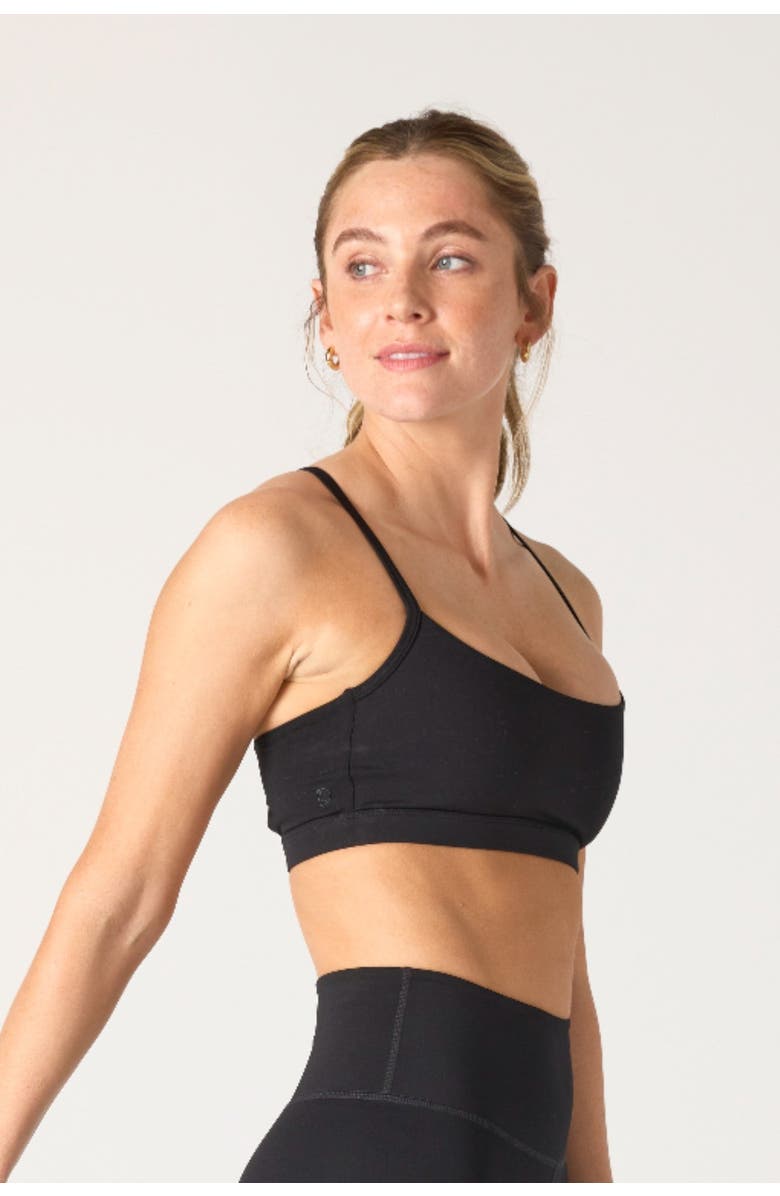 Daughter Lessons Core Sports Bra 2.0, Alternate, color, Black