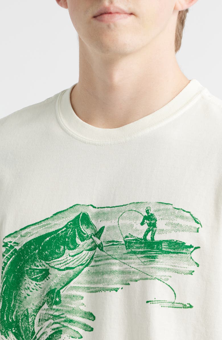 ONE OF THESE DAYS Long Cast Graphic T-Shirt, Alternate, color, Bone