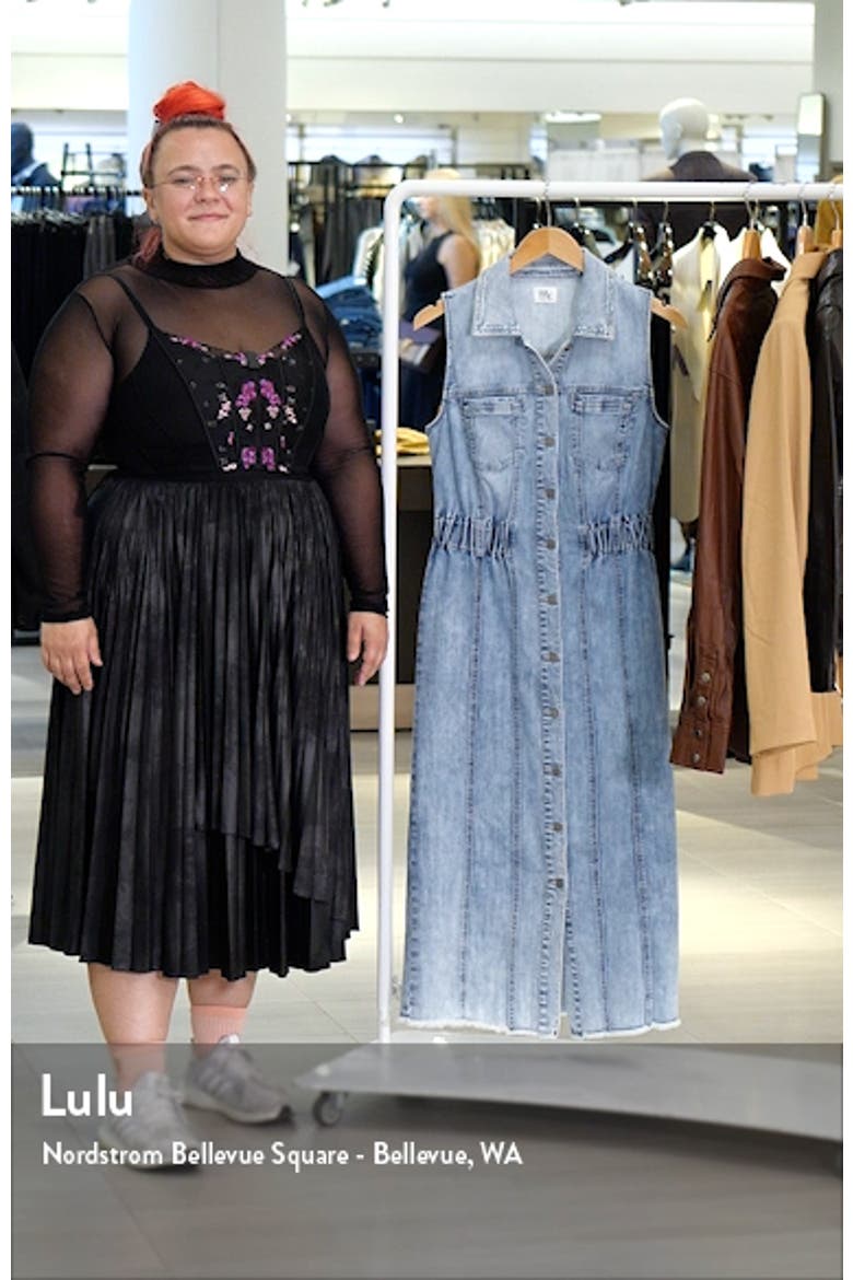 Alice Sleeveless Denim Shirtdress video
