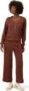 Pact Thermal Waffle Wide Leg Pant