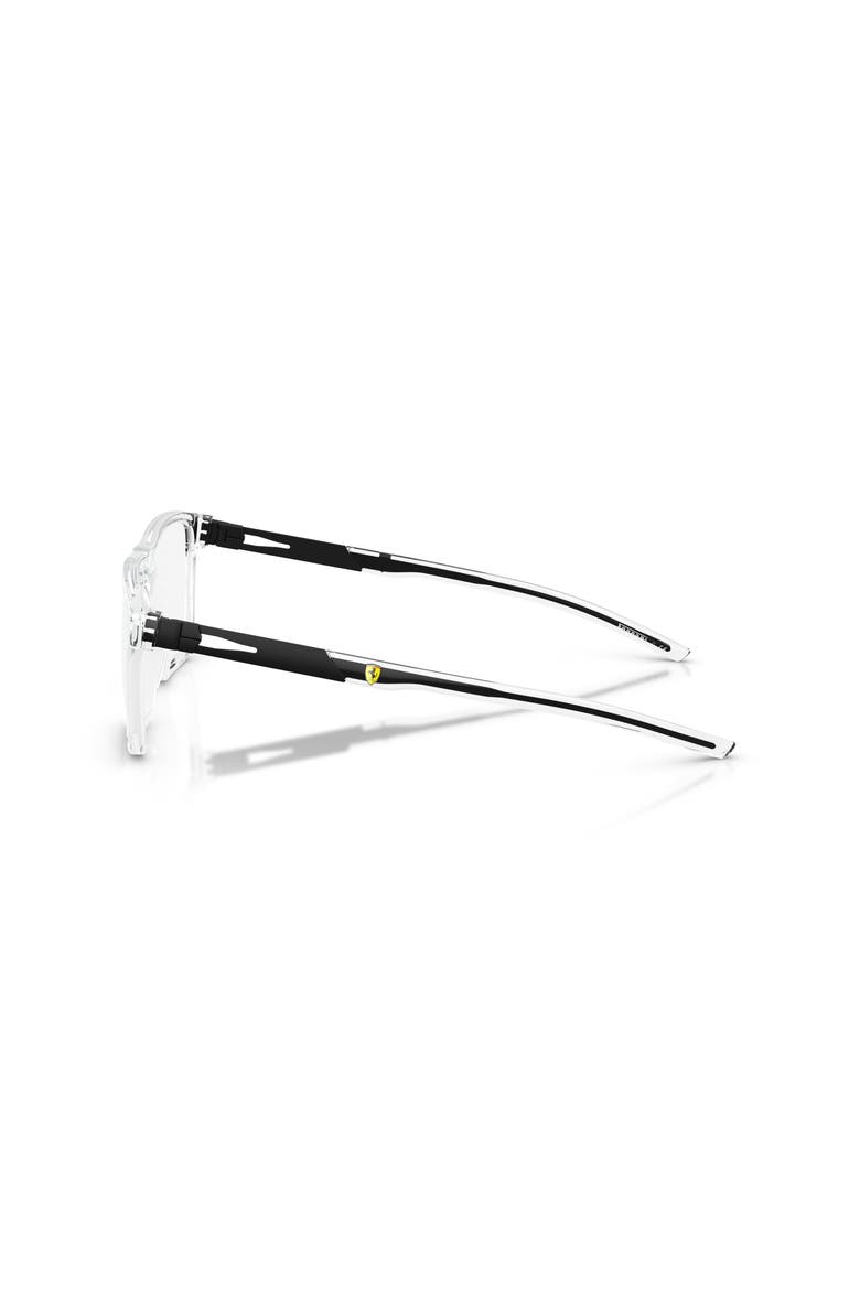 55mm Rectangle optical glasses, Alternate, color, Transparent