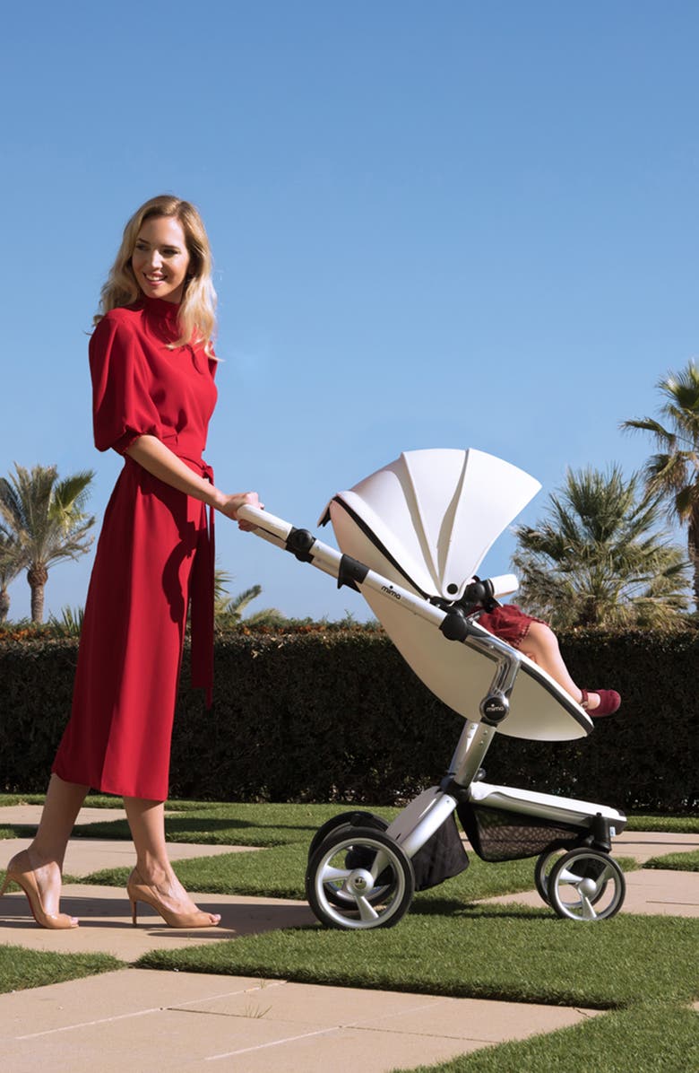 mima Xari 4G Silver Chassis Stroller with Reversible Reclining Seat & Carrycot, Alternate, color, 
