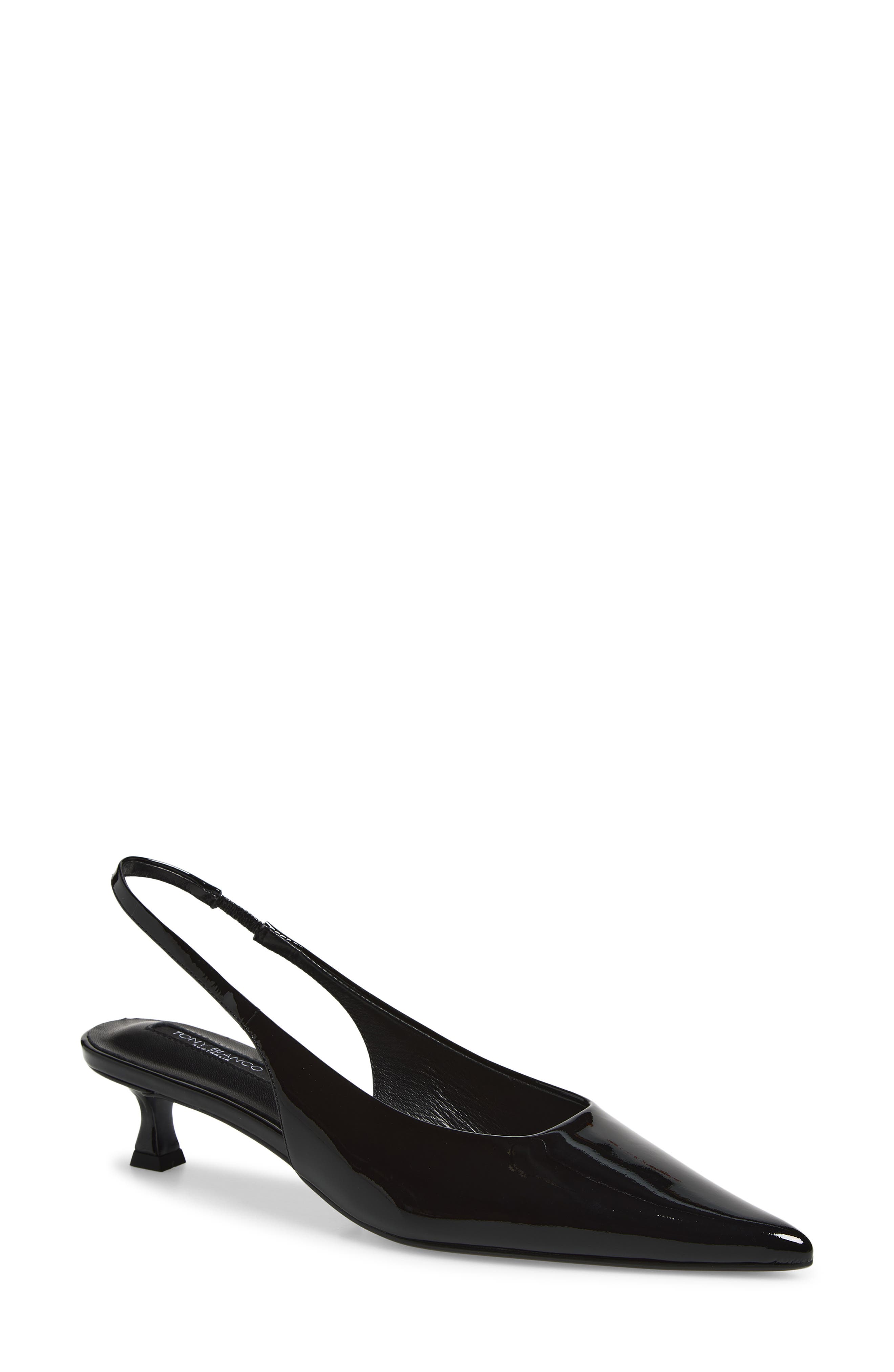 Tony Bianco Catie Slingback Pump, Main, color, Black Leather Ph