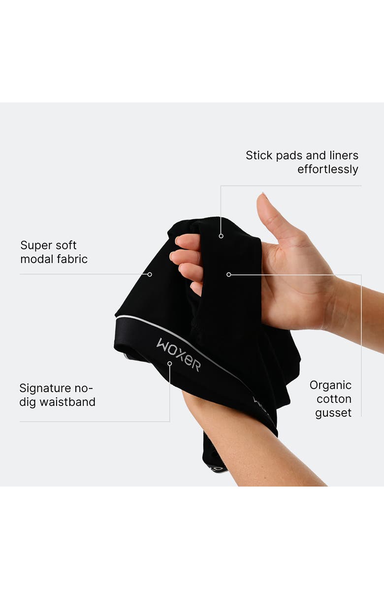 Woxer Baller Pad Liner Ultra-Soft 5-Inch Boxer Briefs, Alternate, color, Black 2.0