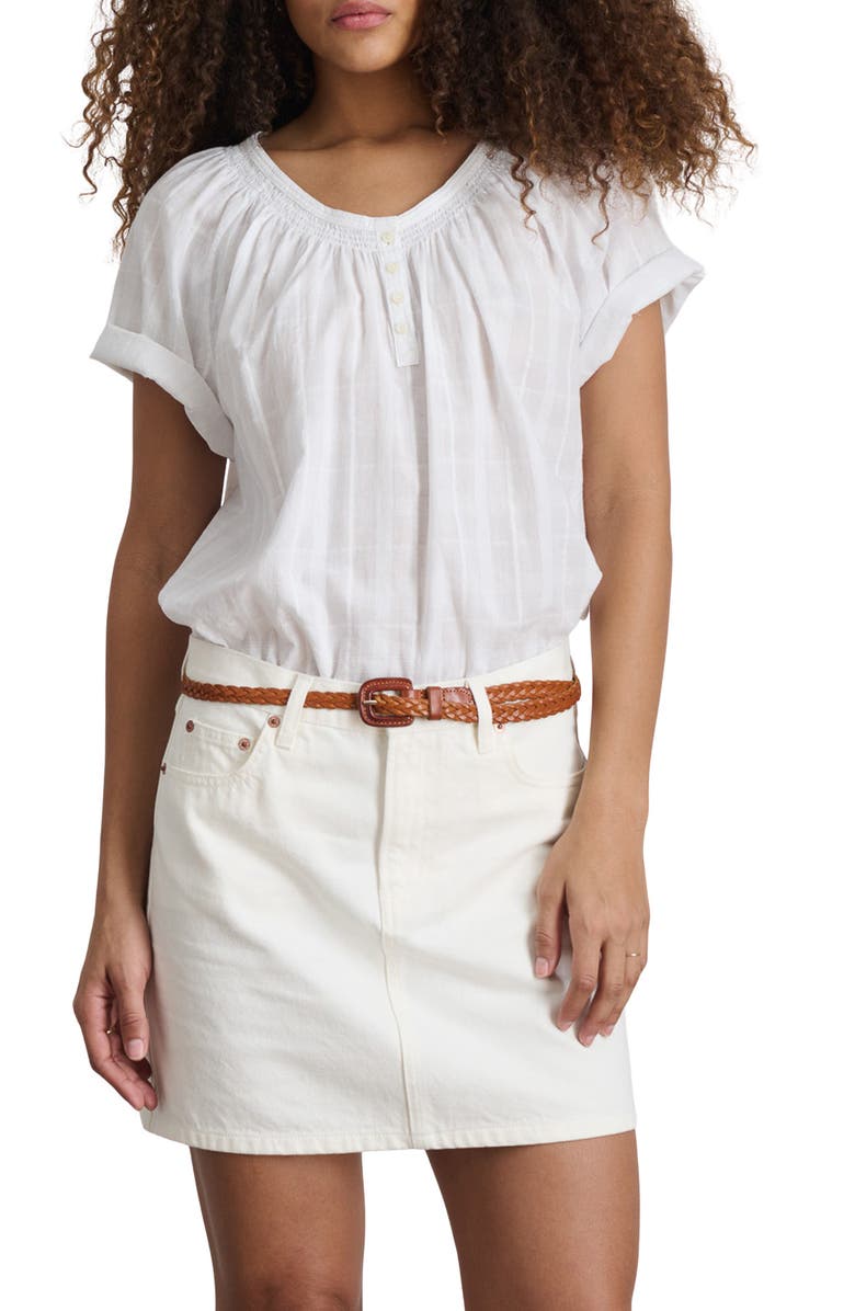 Alex Mill Andie Cotton Miniskirt, Main, color, White