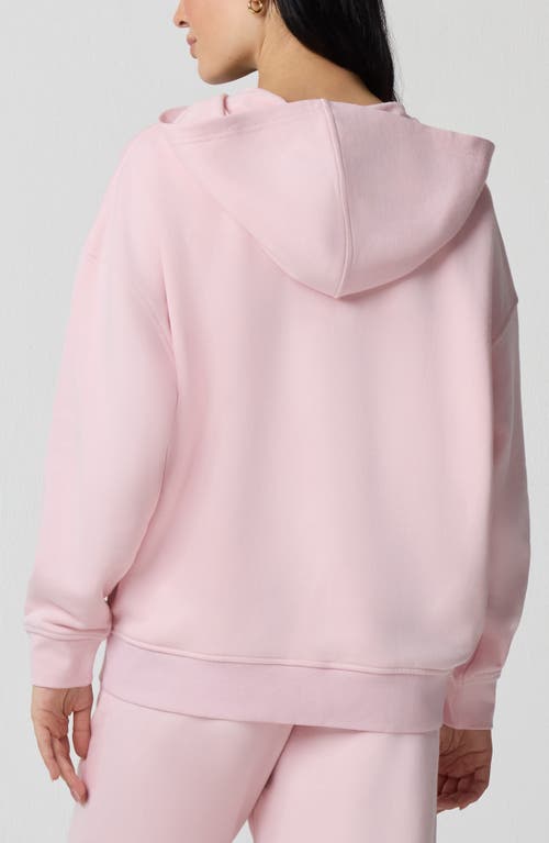 Florence By Mills Crystal Bow Front Zip Hoodie In Pink
