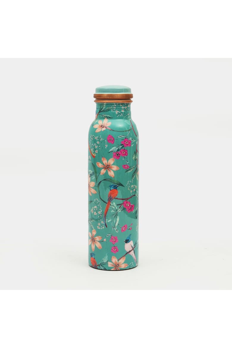 Aqua Flora Copper Water Bottle, Main, color, Aqua Flora