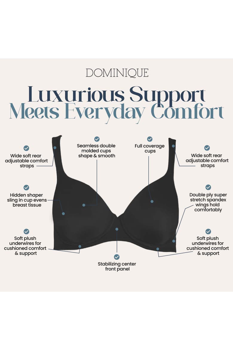 Marlena Seamless Shaping Bra, Alternate, color, Black