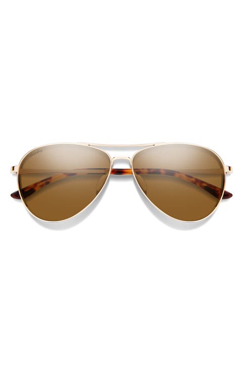 Langley II 61mm ChromaPop™ Polarized Aviator Sunglasses