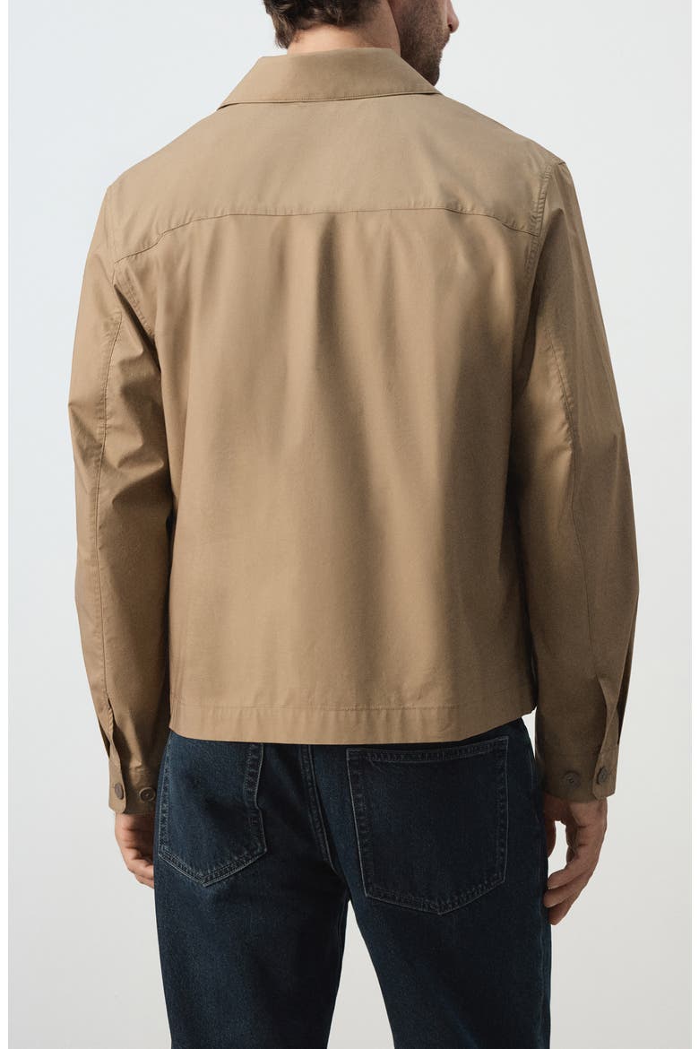 Light Cotton Shirt Jacket, Alternate, color, BURNT ORANGE