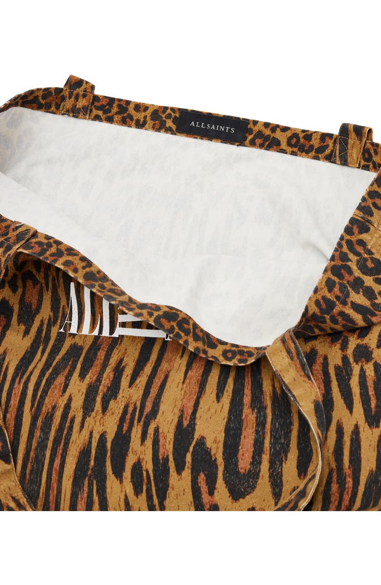 AllSaints Oppose Distorted Cotton Tote Bag, Alternate, color,