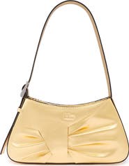 behno Mini Leena Crosshatched Metallic Leather Shoulder Bag