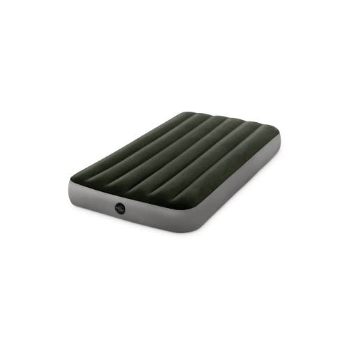 Intex Twin Durabeam Prestige Airbed With Battery Pump In Green