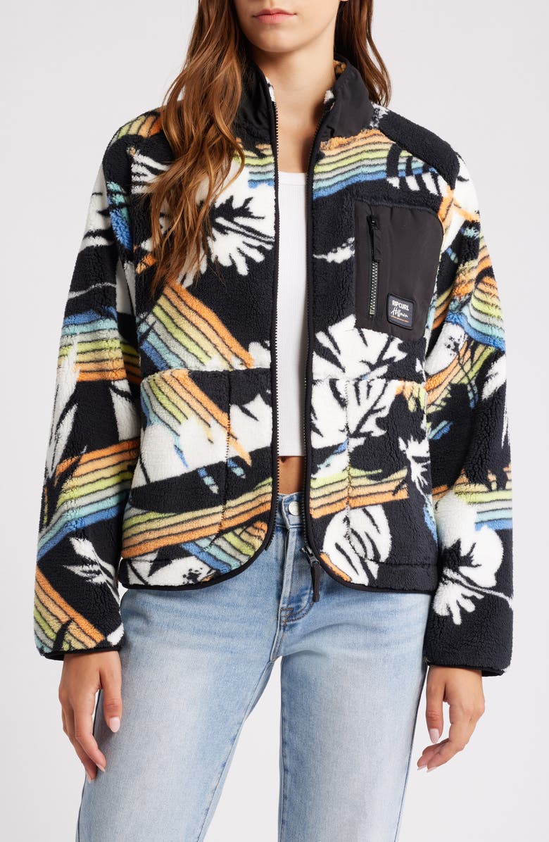 Rip Curl High Tide Hoffman Polar Fleece Zip Jacket, Main, color, 
