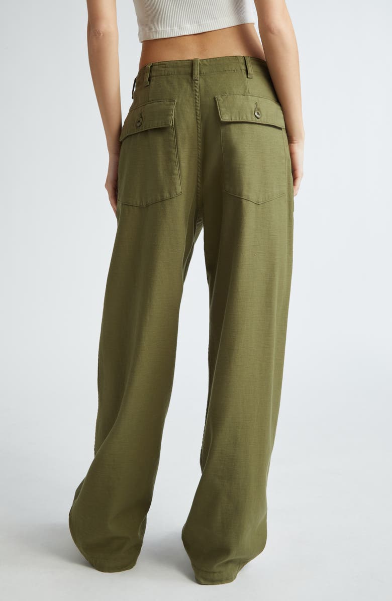 R13 Wide Leg Utility Pants, Alternate, color, Olive