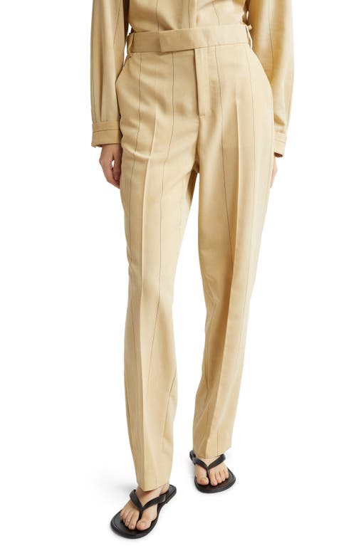 Partow Morrison Pin Stripe Straight Leg Pants In Cortado