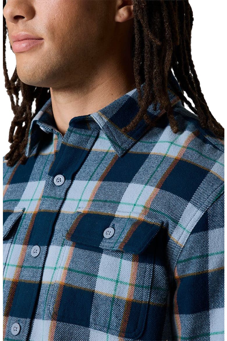 Venture Midweight Flannel Shirt - Men's, Alternate, color, Midnight Blue Drifter Plaid