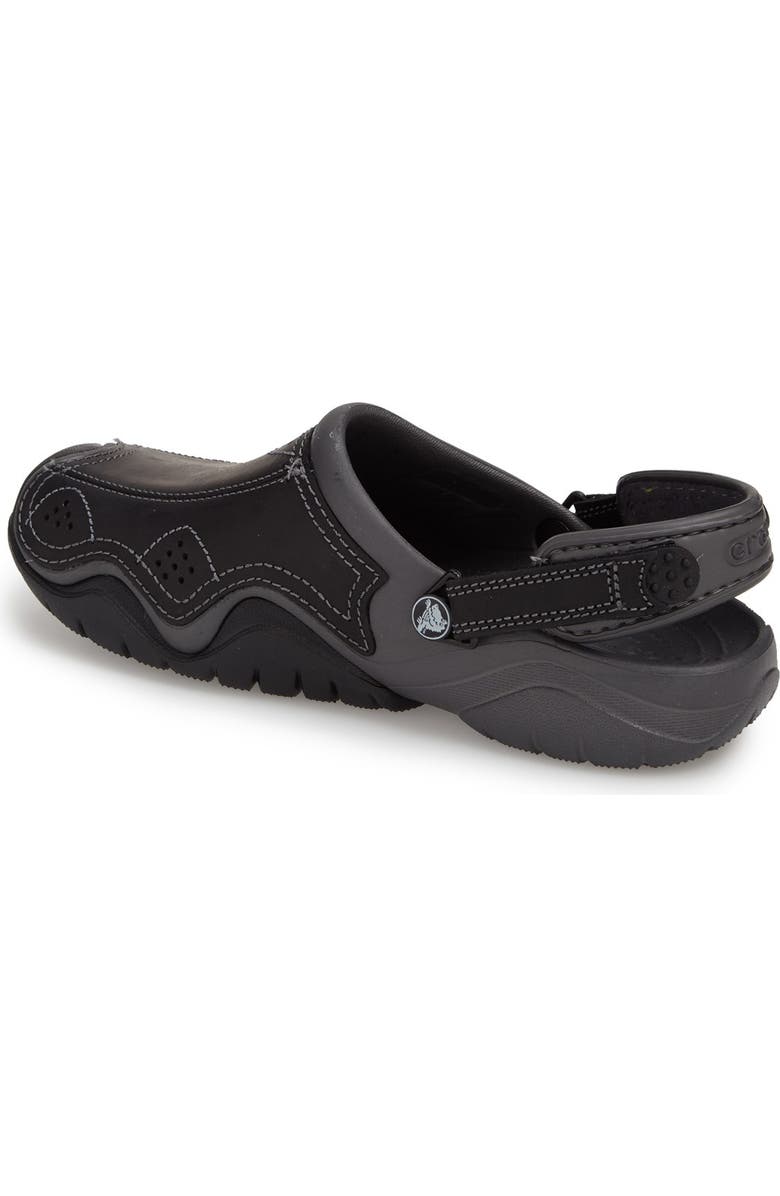 CROCS <sup>™</sup> 'Swiftwater' Leather Clog, Alternate, color,