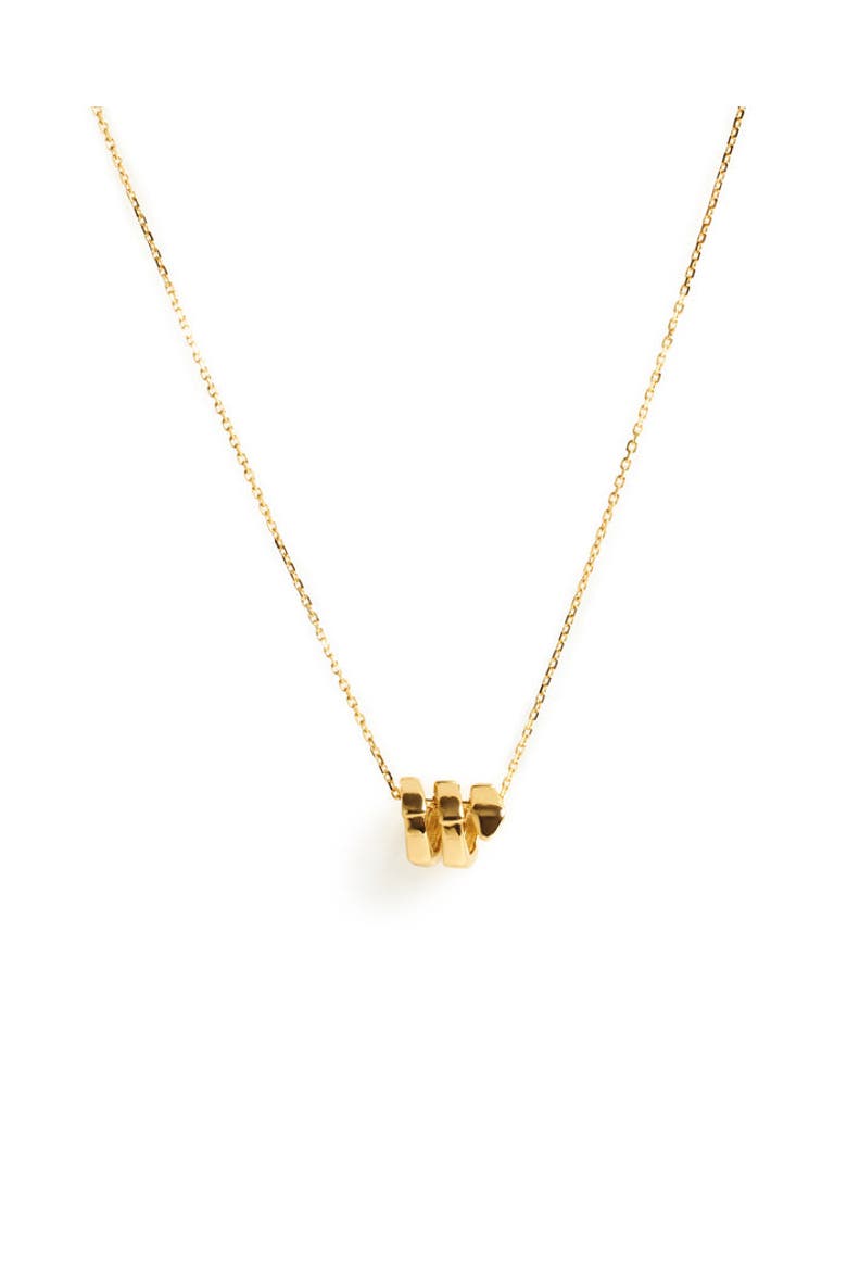 Elegant Gold Barrel Pendant Necklace, Main, color, Yellow Gold