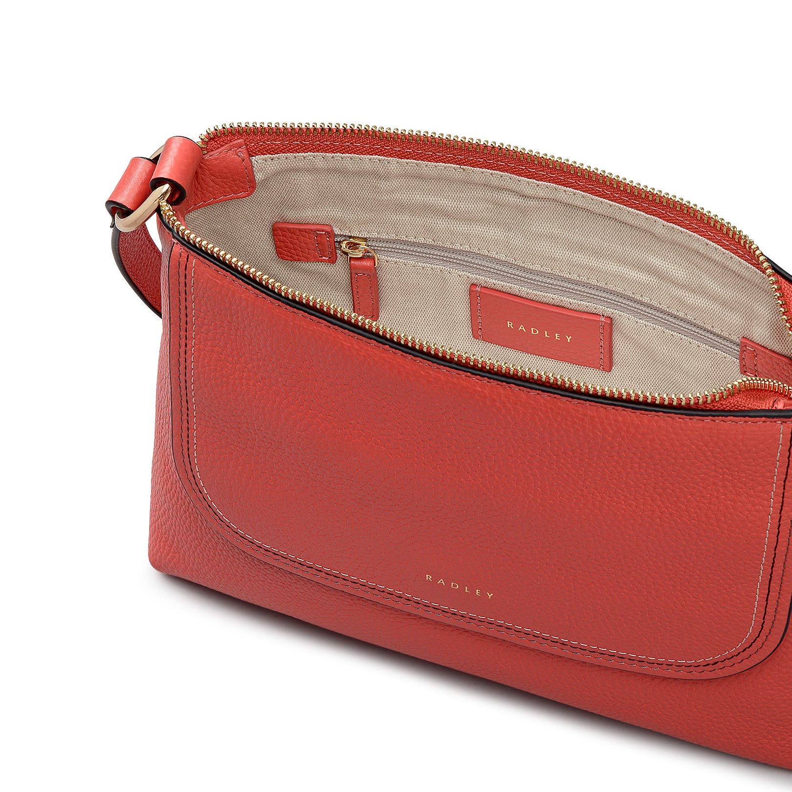 Radley Colwyn Road Small Ziptop Crossbody Bag, Alternate, color, Luscious Red