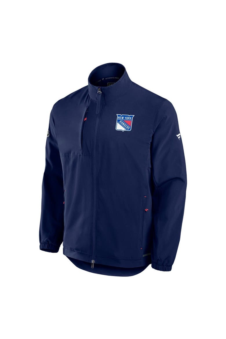 Men's Fanatics Navy New York Rangers Authentic Pro Rink Full-Zip Coaches Jacket, Alternate, color, Navy
