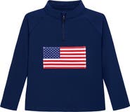Courtside Kids Flag Half Zip