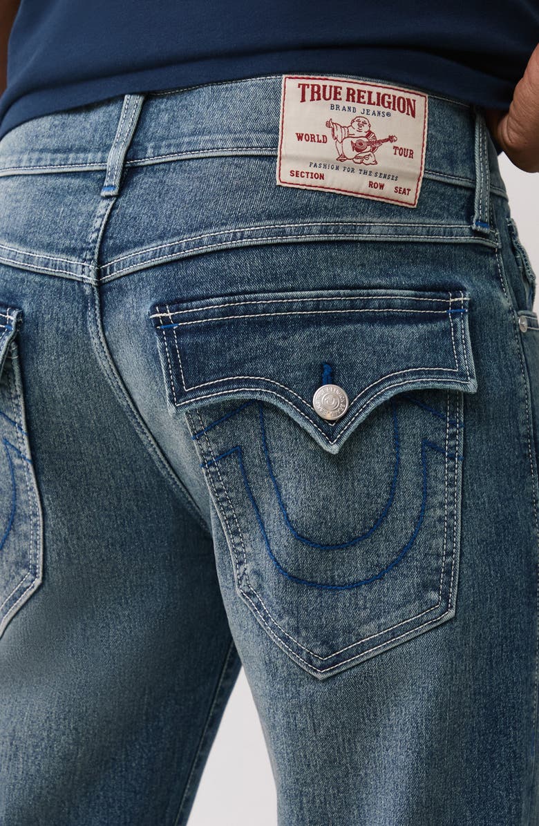 True Religion Geno Slim Leg Jeans, Alternate, color, Medium Salted Caramel