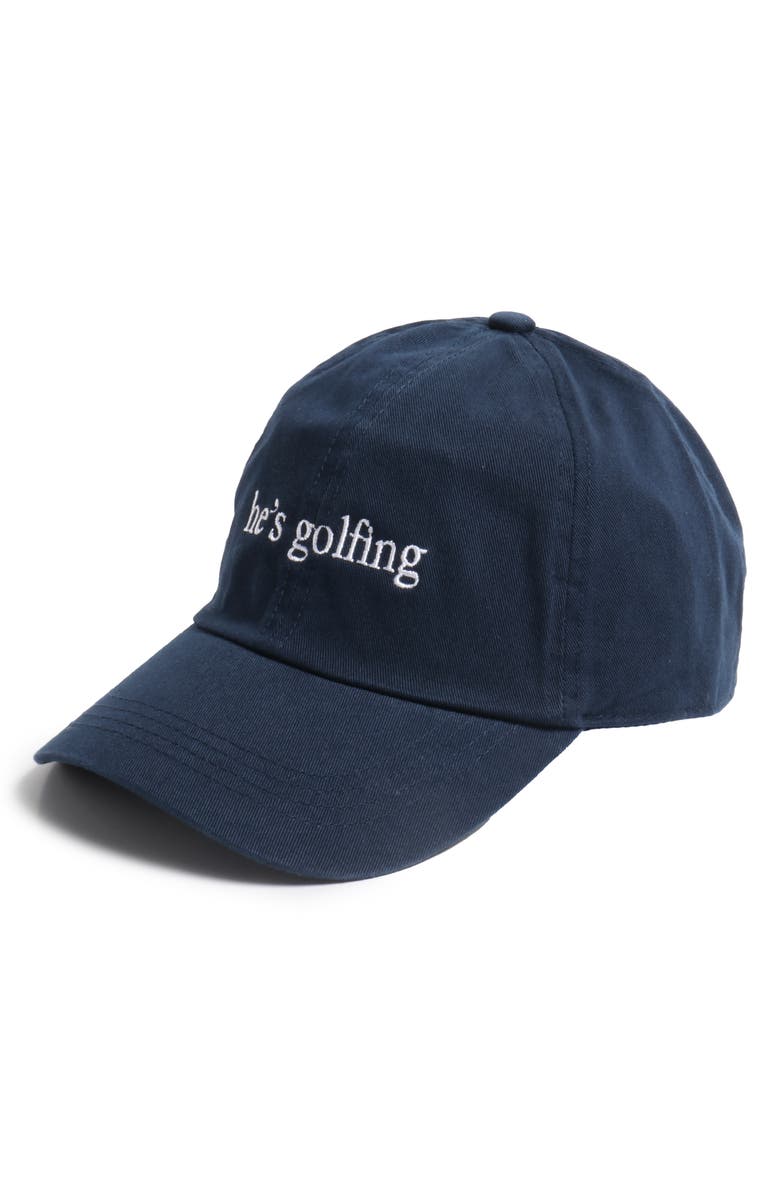 David & Young He's Golfing Cotton Baseball Cap, Alternate, color, 