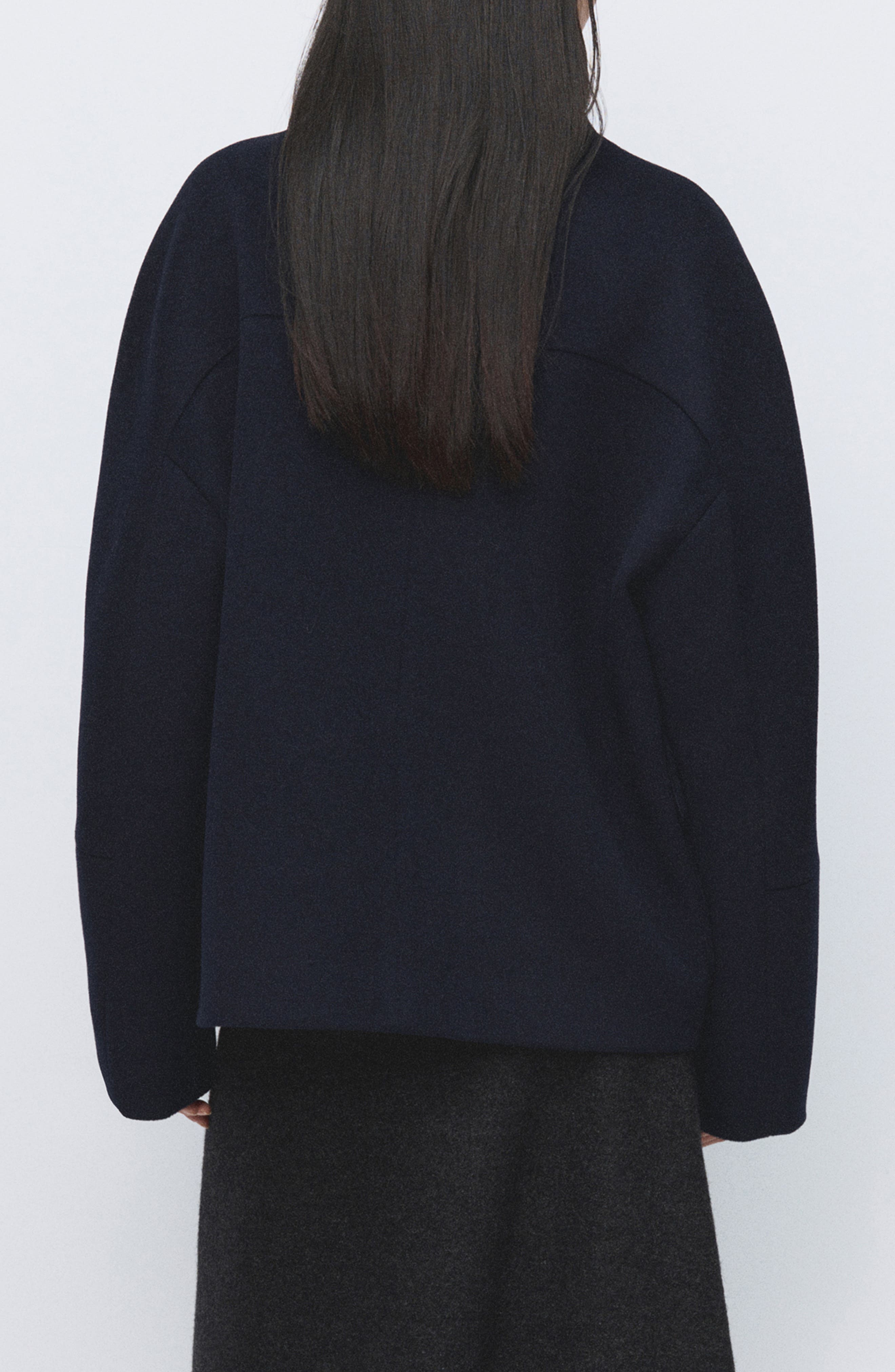 MANGO Funnel Neck Wool Coat (Women) | Nordstrom