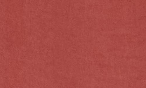 Dr2 By Daniel Rainn Satin Ruffle Split Neck Top In Burgundy
