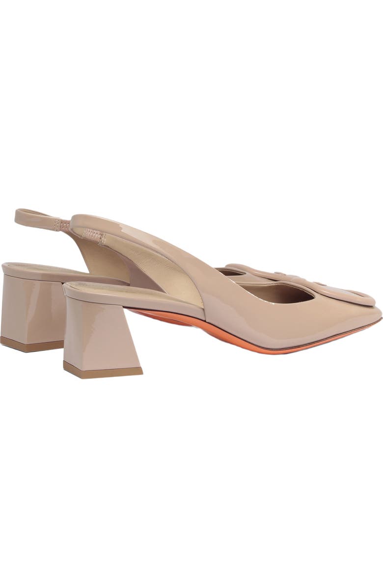 Santoni Women's Lemon Patent Sling Back, Alternate, color, Pink