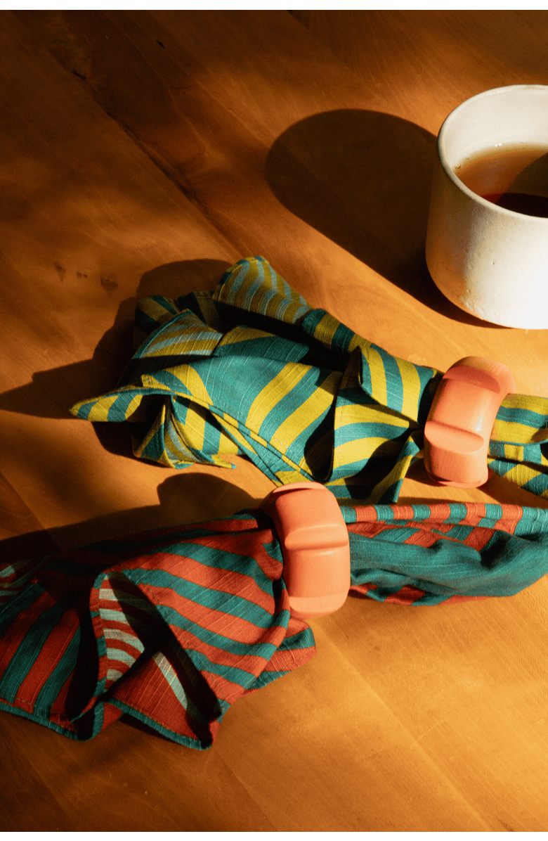 Tortuga Forma Comb Dinner Napkins - High Season Set of 4, Alternate, color, Peridot