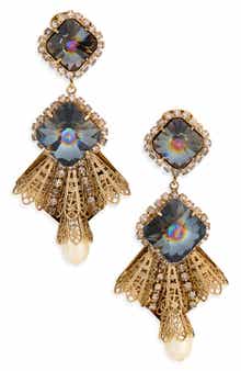 Kenneth Jay Lane Crystal Drop Earrings