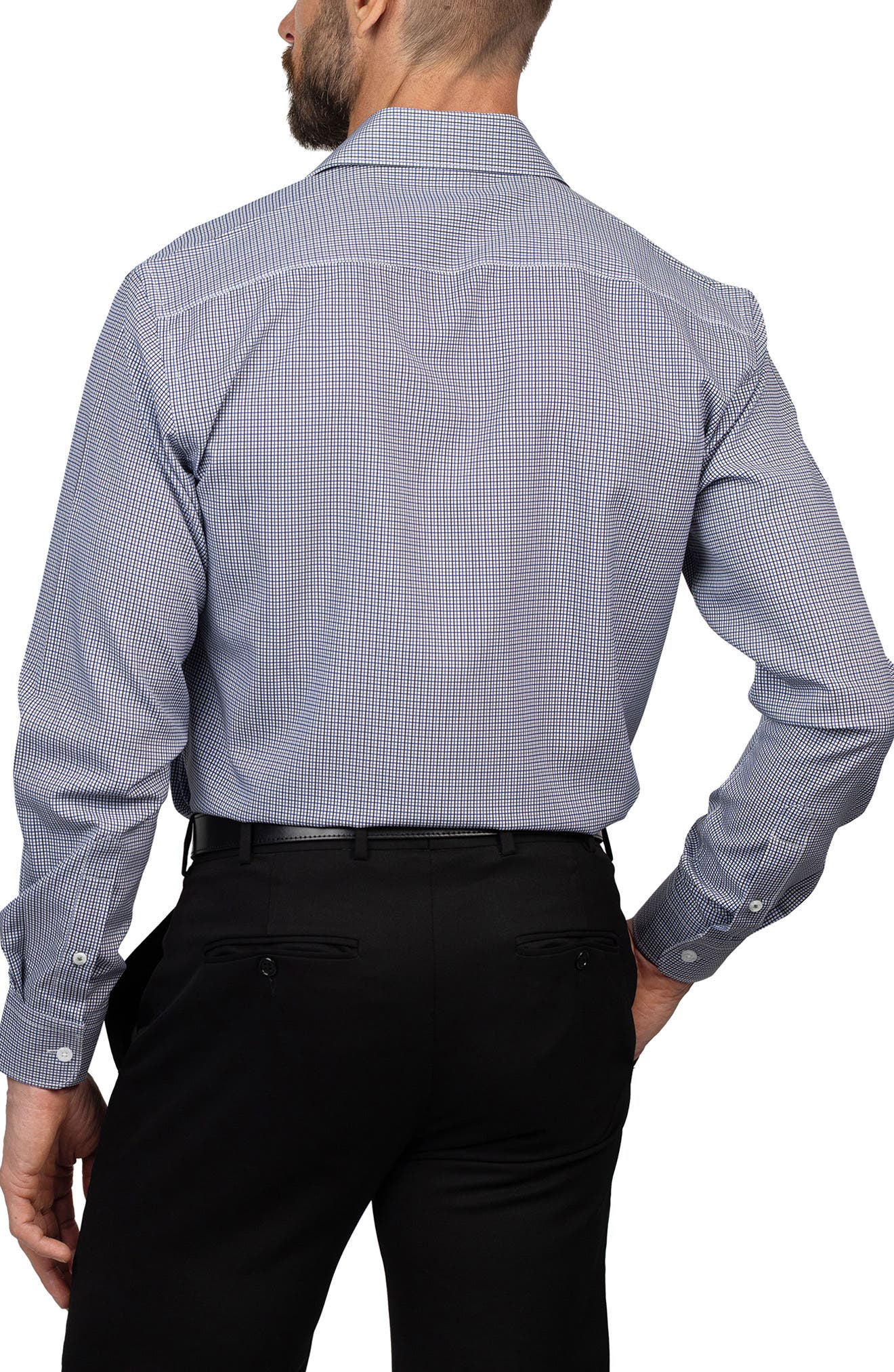 Trim Fit Check Dress Shirt - image 2