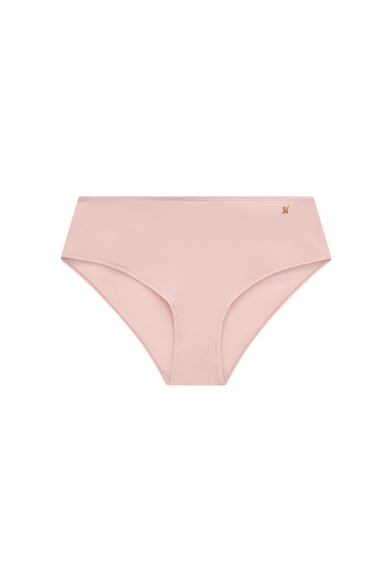 The Stretch Mid Rise Bikini Brief, Alternate, color, BLUSH PINK