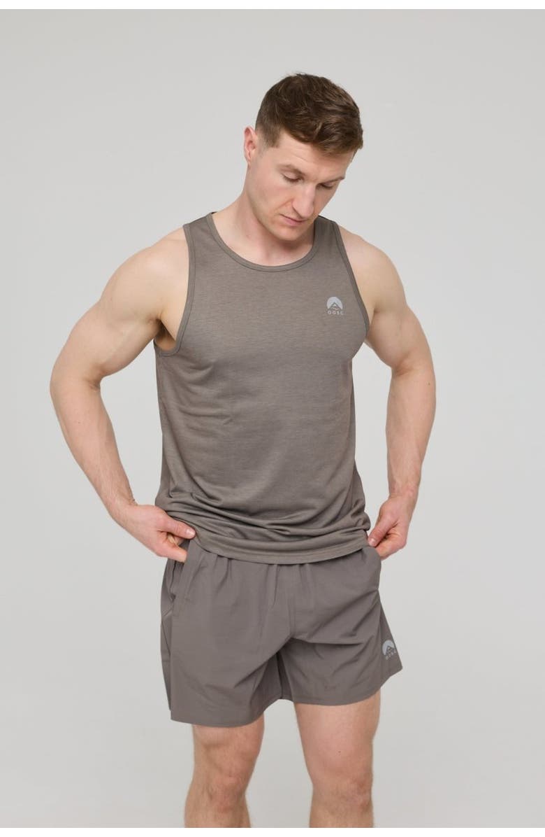 OOSC Elite Activewear Tank Khaki - Men's, Alternate, color, Khaki