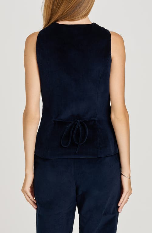Wayf X Sara Walker Lee Velveteen Vest In Blue