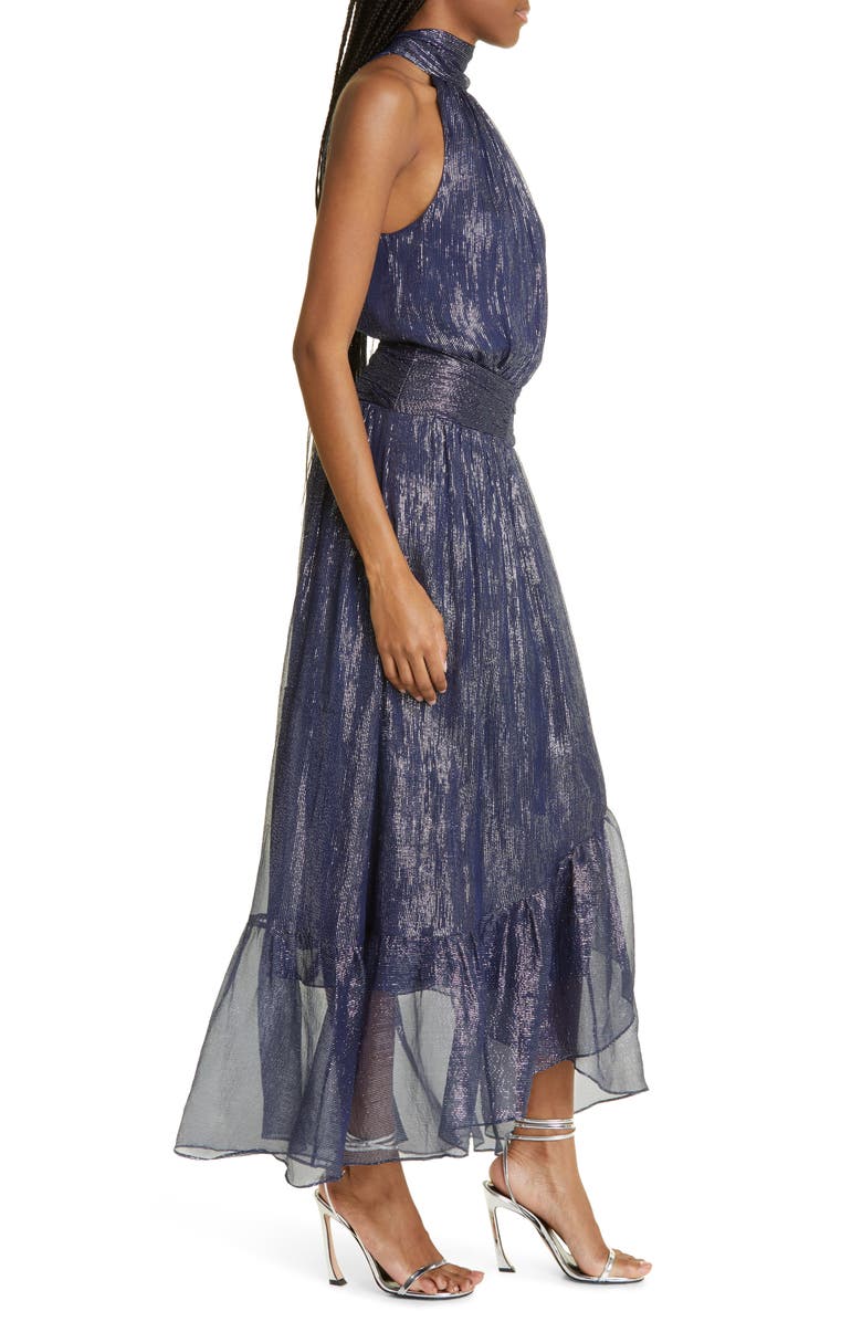 Ramy Brook Bridgid Metallic Silk Blend Gown, Alternate, color, 