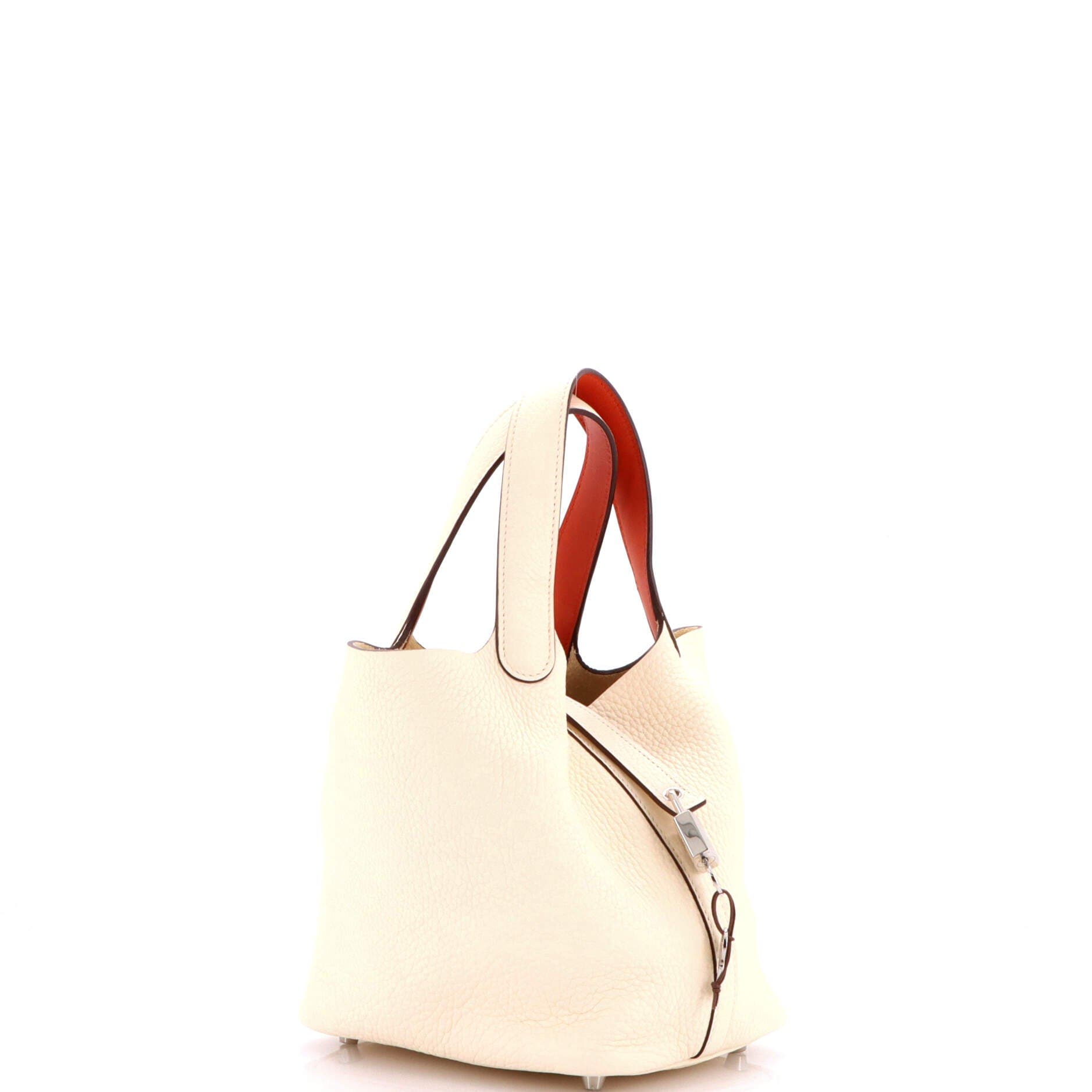 Pre-Owned Hermes Eclat Picotin Lock Bag Clemence PM, Alternate, color, Nata