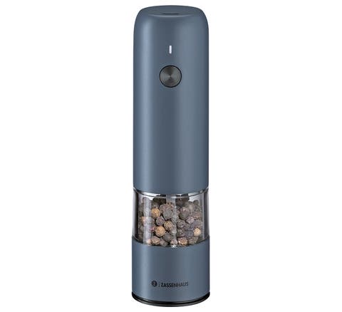 Koln Rechargeable Salt or Pepper Mill, 5.5" H x 1.5", Chrome