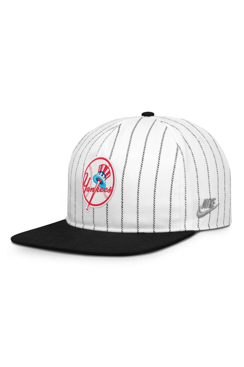Men's Nike White/Black New York Yankees Cooperstown Collection Pro Adjustable Hat, Main, color, White